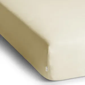 Bavlnené jersey prestieradlo s gumou DecoKing Amber béžové, veľkosť 80-90x200+30