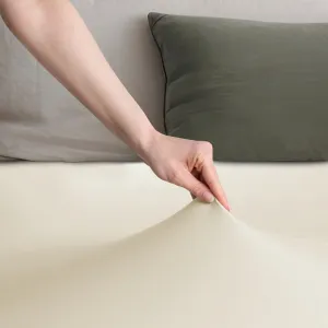 Bavlnené jersey prestieradlo s gumou DecoKing Amber béžové, veľkosť 80-90x200+30