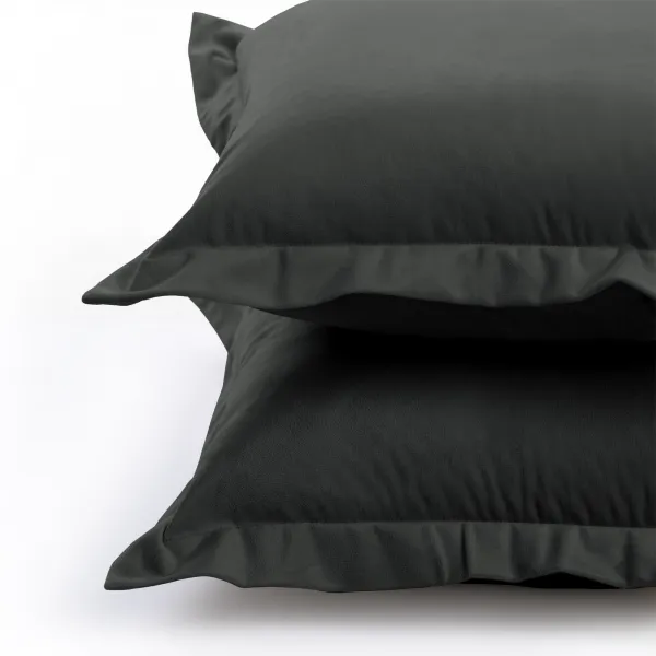 Obliečky na vankúše AmeliaHome Velvet Side Si grafitové, veľkosť 50x70