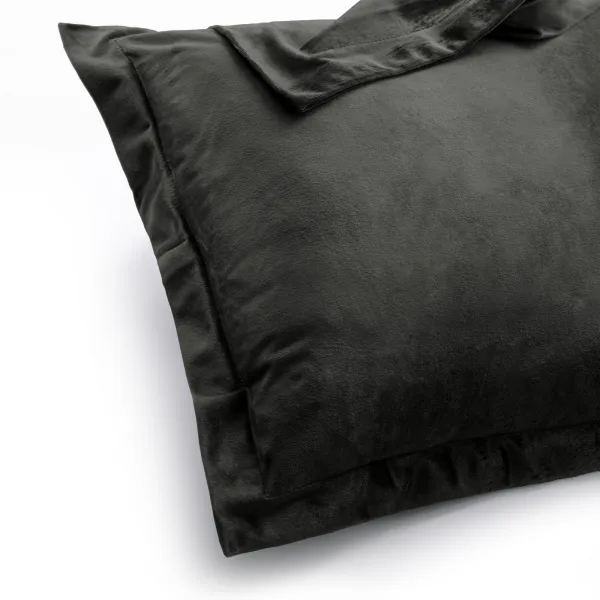 Obliečky na vankúše AmeliaHome Velvet Side Si grafitové, veľkosť 50x70