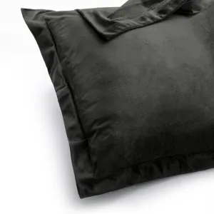 Obliečky na vankúše AmeliaHome Velvet Side Si grafitové, veľkosť 50x70