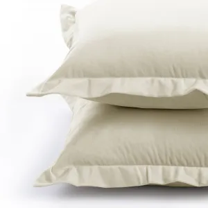 Obliečky na vankúše AmeliaHome Velvet Side Si krémové, veľkosť 50x70