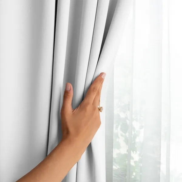 Záves AmeliaHome Blackout s multifunkčnou páskou 140x245 cm biely, veľkosť 140x245