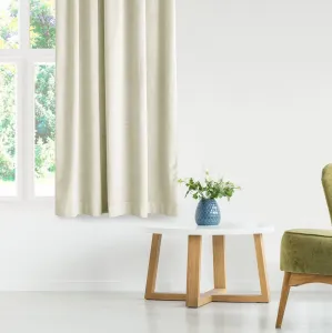 Záves AmeliaHome Velvet s multifunkčnou páskou 140x270 cm krémový, veľkosť 140x270