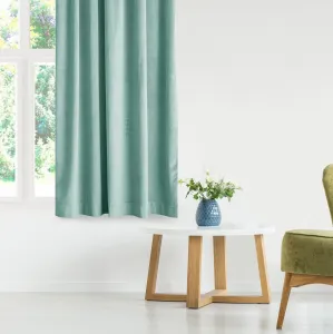 Záves AmeliaHome Velvet s priechodkami mätový, veľkosť 140x270