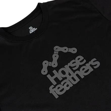 HORSEFEATHERS Funkčné tričko Rooter - chain black BLACK velikost S