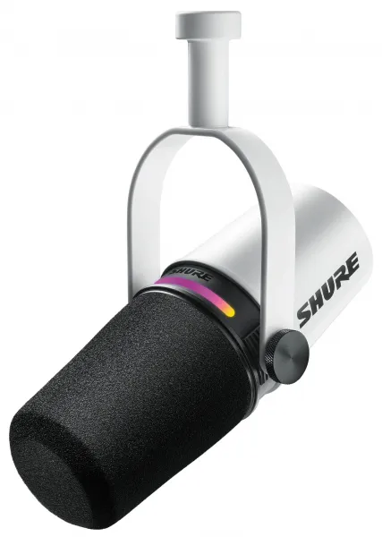 Shure MV7+ -W USB mikrofón