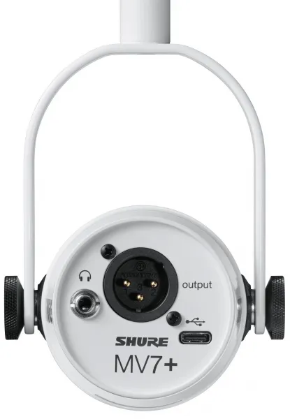 Shure MV7+ -W USB mikrofón
