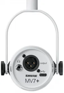 Shure MV7+ -W USB mikrofón