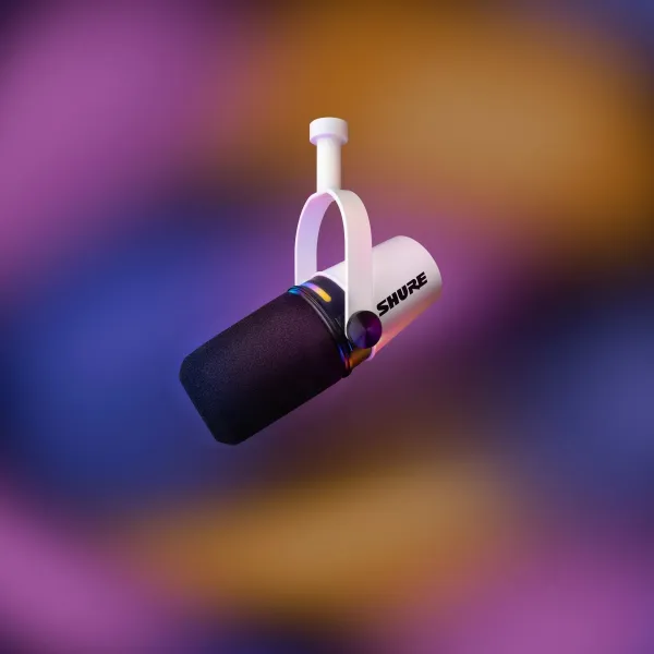 Shure MV7+ -W USB mikrofón