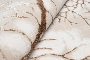 JednoduchýmodernýkoberecbéžovejfarbyshnedýmmotívomŠírka:80cm|Dĺžka:150cm56540_115438