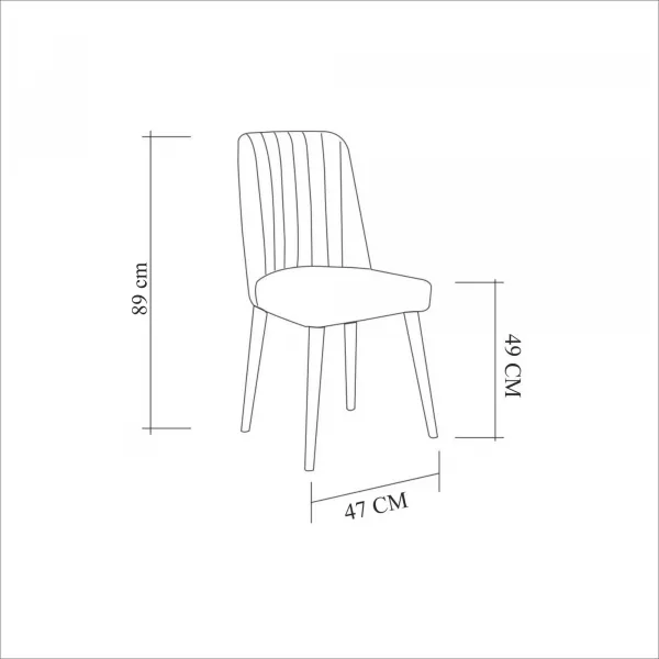 Kalune Design Jedálenský set Santiago dub/tmavomodrý