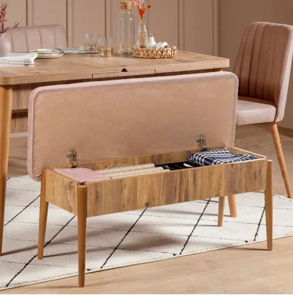 Kalune Design Jídelní set Vina 4D borovice atlantská/béžový