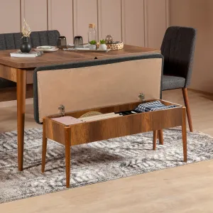 Kalune Design Jídelní set Vina 4D ořech/antracit