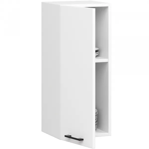 Ak furniture Závěsná kuchyňská skříňka OLIVIE 30x72 cm matná bílá