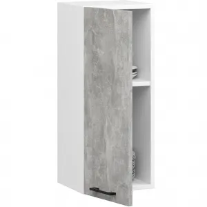 Ak furniture Závěsná kuchyňská skříňka OLIVIE 30x72 cm matná bílá/beton