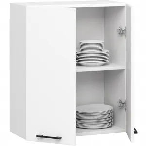 Ak furniture Závesná kuchynská skrinka OLIVIE 60x72 cm matná biela
