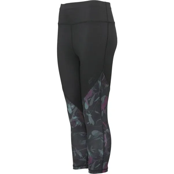 Fitforce TYLONE Dámske 3/4 fitness legíny, čierna, veľkosť