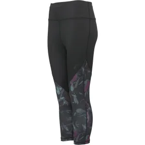 Fitforce TYLONE Dámske 3/4 fitness legíny, čierna, veľkosť