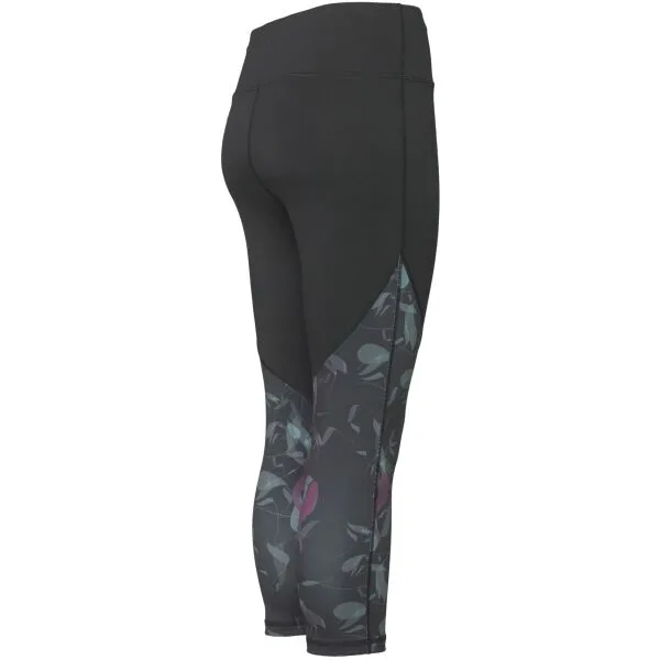 Fitforce TYLONE Dámske 3/4 fitness legíny, čierna, veľkosť