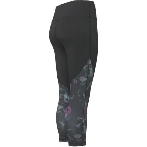 Fitforce TYLONE Dámske 3/4 fitness legíny, čierna, veľkosť