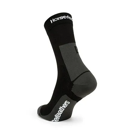 HORSEFEATHERS Technické funkčné ponožky Cadence Long - black BLACK velikost 5 - 7
