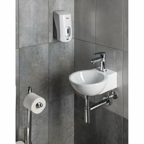 AQUALINE 1319-73 Emiko dávkovač tekutého mydla nástenný 1000 ml, biela