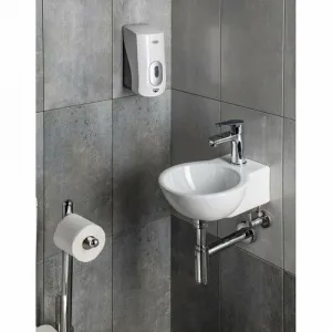 AQUALINE 1319-73 Emiko dávkovač tekutého mydla nástenný 1000 ml, biela