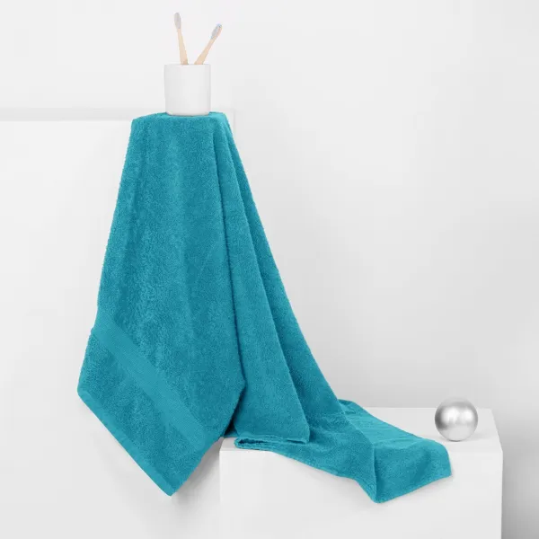 Bavlnený uterák DecoKing Marina modrý, veľkosť 50x100