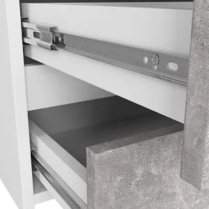 Ak furniture Komoda CL6 100 cm bílá/beton