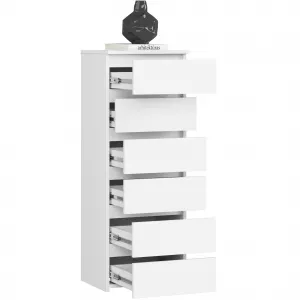 Ak furniture Komoda CL6 40 cm bílá