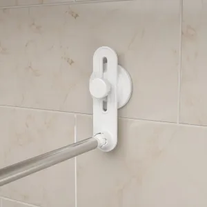 Kúpeľňový držiak Umbra strieborný/biely, veľkosť 97x7x7