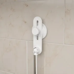 Kúpeľňový držiak Umbra strieborný/biely, veľkosť 97x7x7