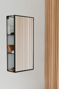 Umbra Nástenné zrkadlo Cirko čierne, veľkosť 30x13x62