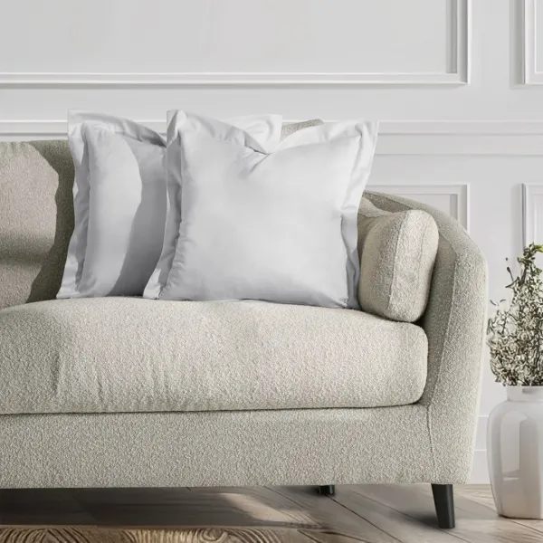 Obliečky na vankúše AmeliaHome Velvet Side biele, veľkosť 45x45