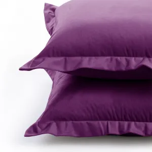Obliečky na vankúše AmeliaHome Velvet Side slivkové, veľkosť 45x45