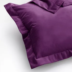 Obliečky na vankúše AmeliaHome Velvet Side slivkové, veľkosť 45x45
