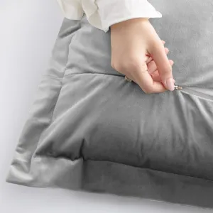 Obliečky na vankúše AmeliaHome Velvet Side Si sivé, veľkosť 50x70