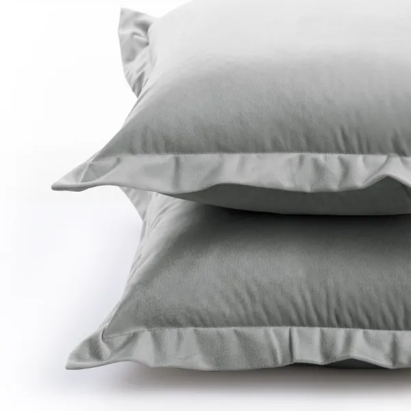 Obliečky na vankúše AmeliaHome Velvet Side Si sivé, veľkosť 50x70
