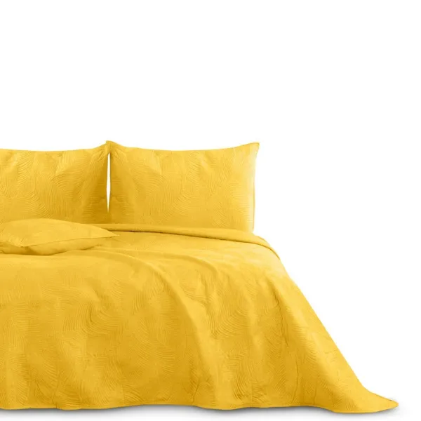AmeliaHome Obojstranný prehoz Palsha 200x220 cm zlatý, veľkosť 200x220