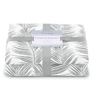AmeliaHome Obojstranný prehoz Tropical 170x210 cm šedý, veľkosť 170x210