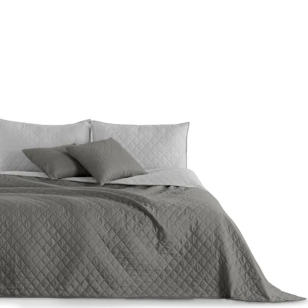 Obojstranný prehoz na posteľ DecoKing Chiny sivo-strieborný, veľkosť 170x270