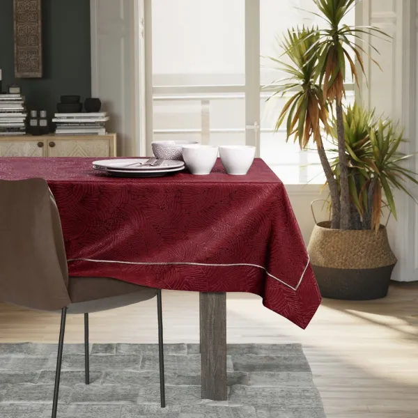 Obrus AmeliaHome GAIA PPG tmavočervený, veľkosť 140x340