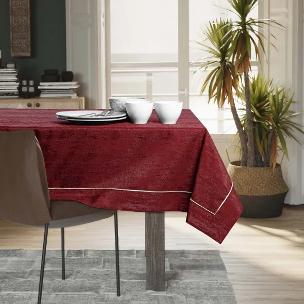 Obrus AmeliaHome VESTA PPG vínový, veľkosť 140x340