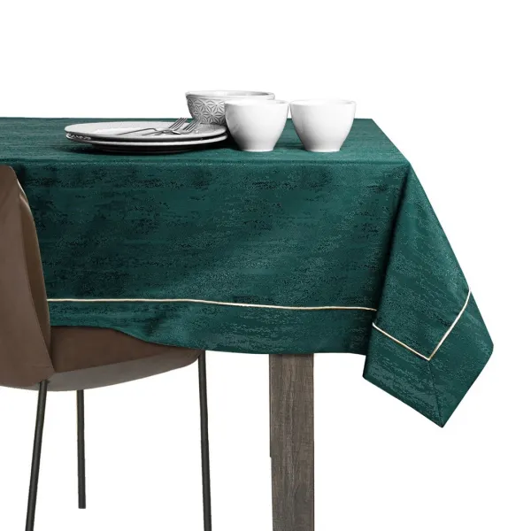 Obrus AmeliaHome VESTA PPG tmavozelený, veľkosť 140x340