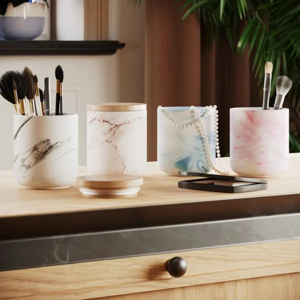 AmeliaHome Organizér APALLA cappuccino/biely