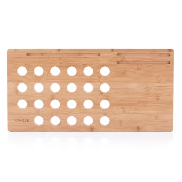 HOMEDE Stojan na notebook Mirken hnedý, veľkosť 57,5x29,5x3
