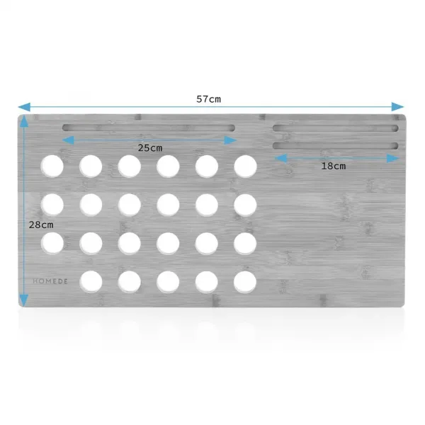 HOMEDE Stojan na notebook Mirken hnedý, veľkosť 57,5x29,5x3