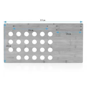 HOMEDE Stojan na notebook Mirken hnedý, veľkosť 57,5x29,5x3