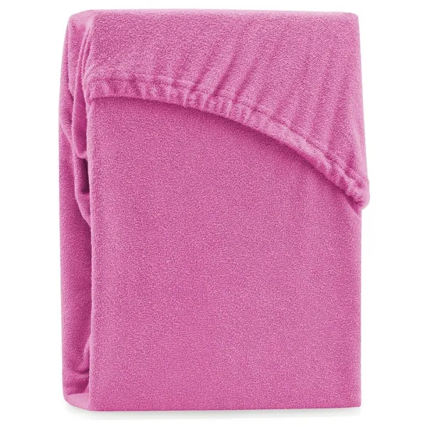 Froté plachta s gumou AmeliaHome Ruby sýto ružová, veľkosť 200-220x200+30